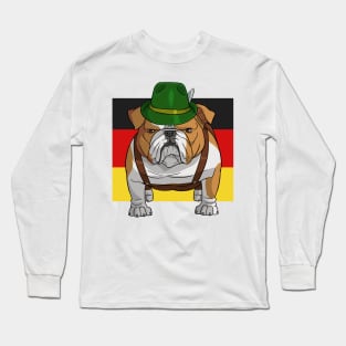 English Bulldog German Oktoberfest Long Sleeve T-Shirt